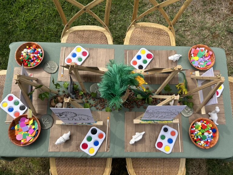 table atelier peinture vue haute